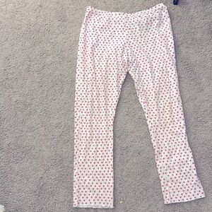 Roller Rabbit XL heart pajama pants